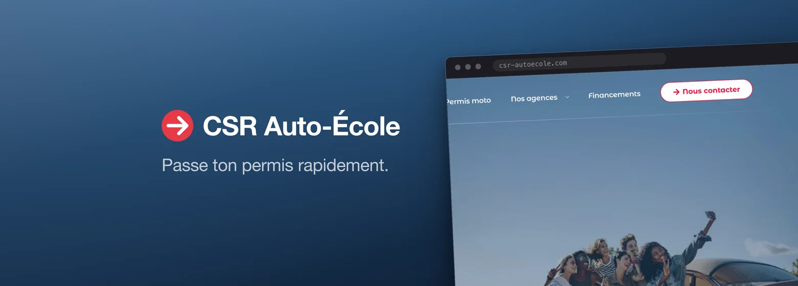 Aperçu du projet CSR Autoecole
